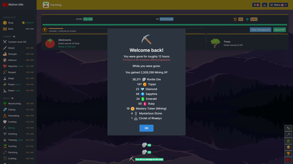 Скриншот из Melvor Idle