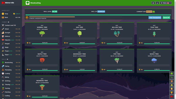 Melvor Idle game for Linux 1