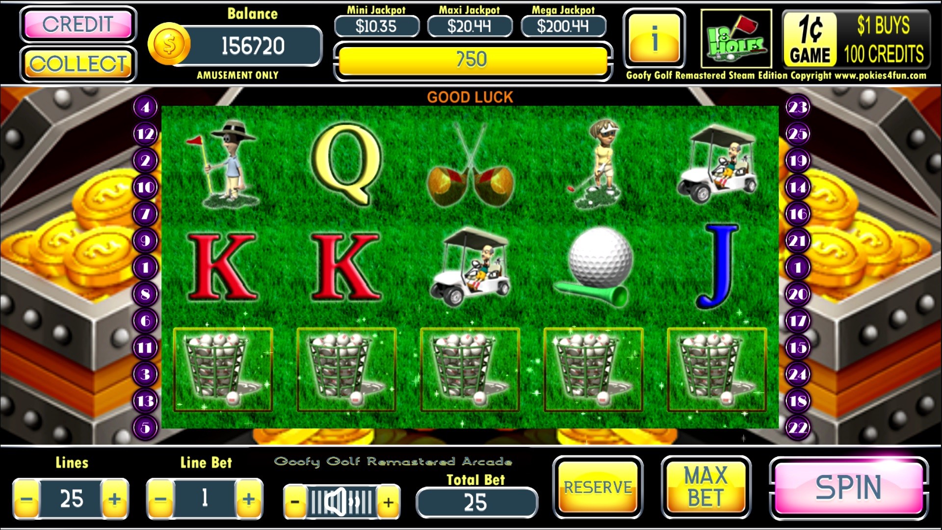 Free slot machine golf