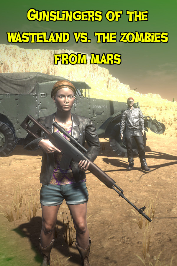 Steam portrait for Gunslingers of the Wasteland vs. The Zombies From Mars.