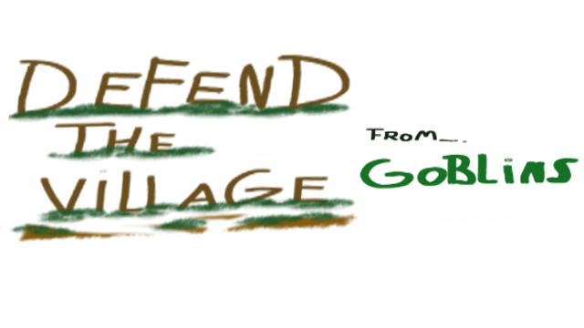 Defend the village from goblins Logo
