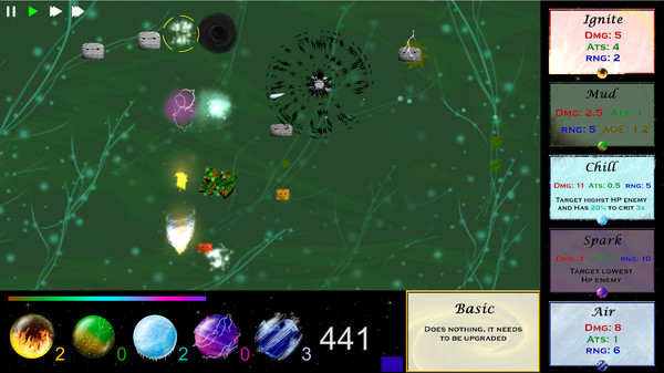 Скриншот из Elemental Defenders