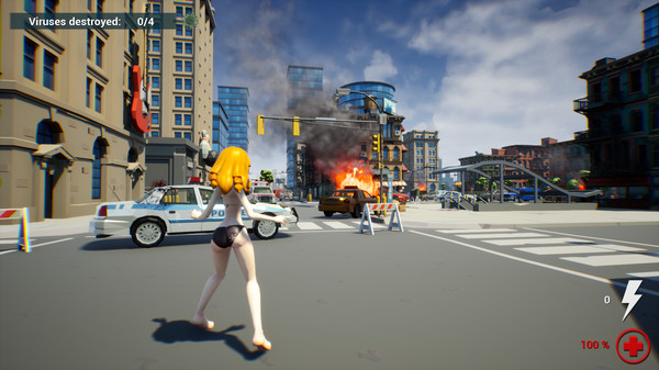 Anime vs Virus game for Linux 1