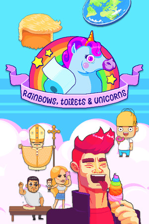 Rainbows, toilets & unicorns! poster image on Steam Backlog