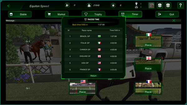 Скриншот из Glory Horse Racing