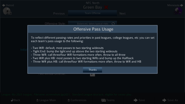 Скриншот из Pro Strategy Football 2021