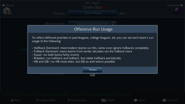 Скриншот из Pro Strategy Football 2021