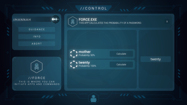 Скриншот из HEX Hacking Simulator