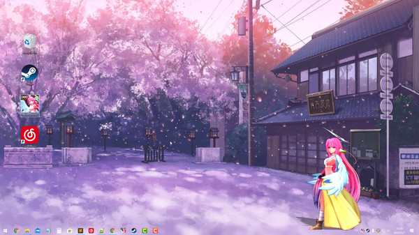Скриншот из DesktopMMD