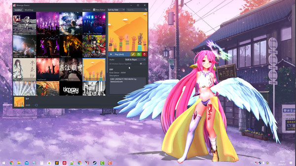Скриншот из DesktopMMD