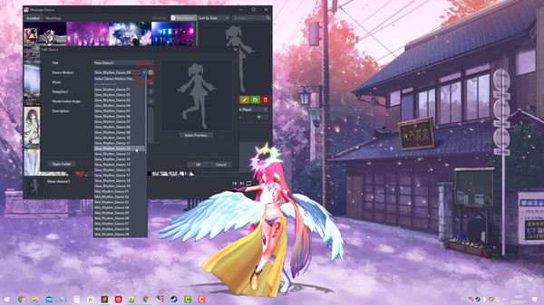 Скриншот из DesktopMMD