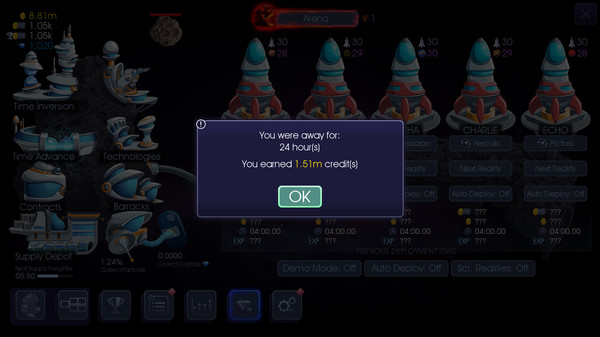 Скриншот из Idle Expanse - Quantum Slipstream Technology