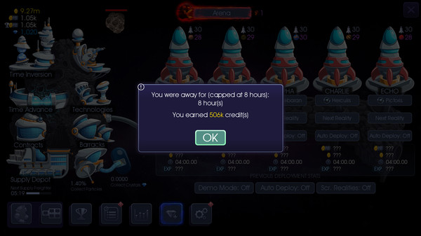 Скриншот из Idle Expanse - Quantum Slipstream Technology