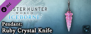 Monster Hunter World: Iceborne - Pendant: Ruby Crystal Knife