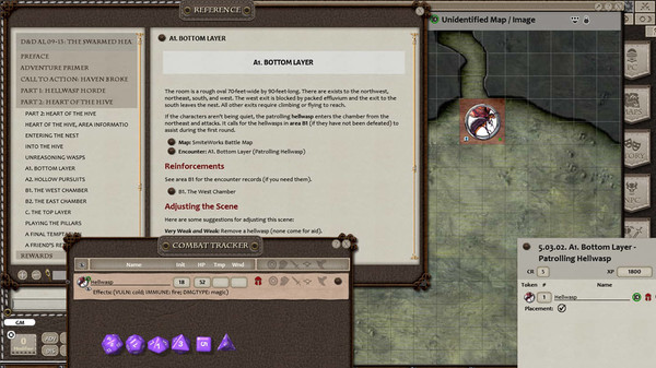 Скриншот из Fantasy Grounds - D&D Adventurers League 09-13 The Swarmed Heart