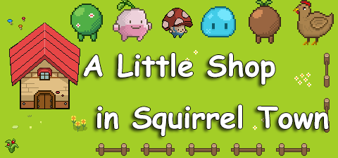 A Little Shop in Squirrel Town Logo