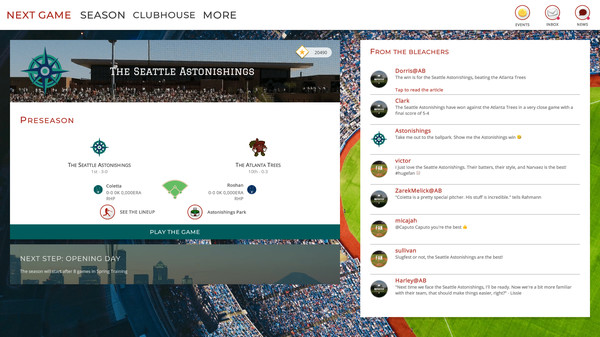 Astonishing Baseball 20 game for Linux 1