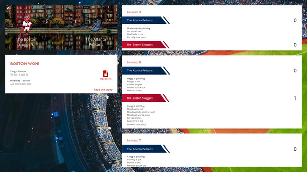 Astonishing Baseball 20for windows and Linux 1