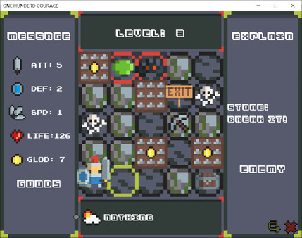 One Hundred Courage game for windows Pc 1