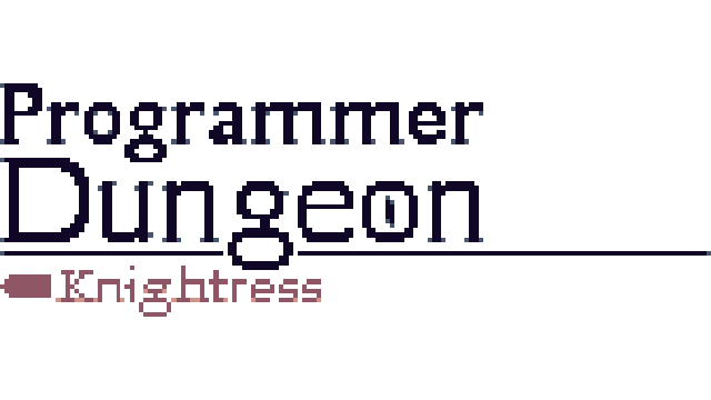 Programmer Dungeon Knightress Logo