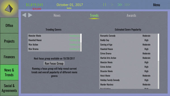 Tinseltown Tycoonfor windows and Linux 1