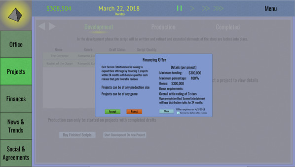 Скриншот из Tinseltown Tycoon