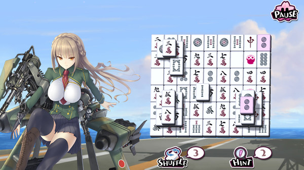Bishoujo Battle Mahjong Solitaire game for Linux 1