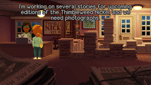 Delores: A Thimbleweed Park Mini-Adventure game for Linux 1