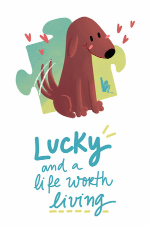 Lucky and a life worth living - a jigsaw puzzle tale poster image on Steam Backlog