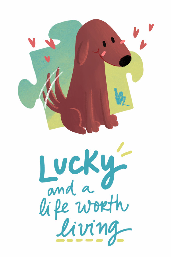 Lucky and a life worth living - a jigsaw puzzle tale for steam