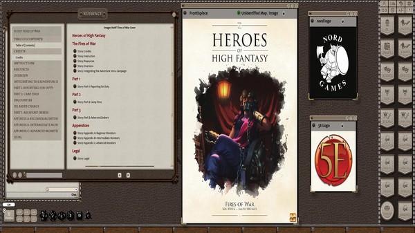 Скриншот из Fantasy Grounds - Heroes of High Fantasy: Fires of War