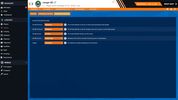 Скриншот из Pro Basketball Manager 2021