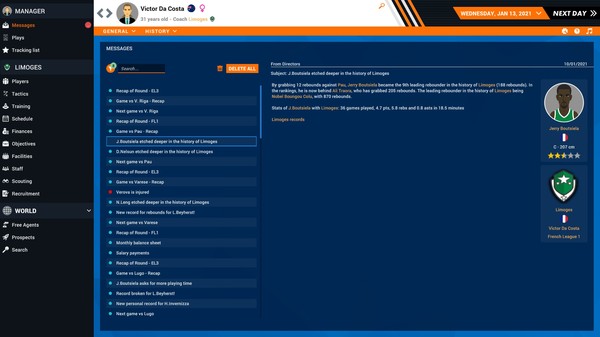 Скриншот из Pro Basketball Manager 2021