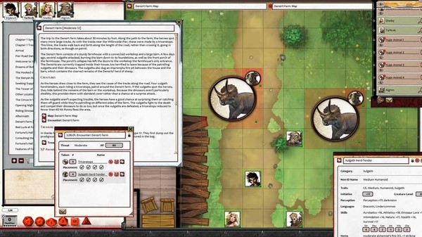 Скриншот из Fantasy Grounds - Pathfinder 2 RPG - Extinction Curse AP 4: Siege of the Dinosaurs