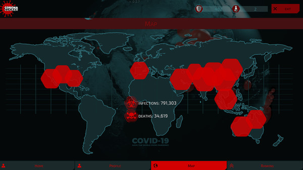 Covid-19 - Corona Clicker game for Linux 1