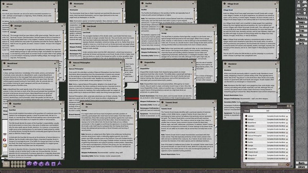 Скриншот из Fantasy Grounds - D&D Classics: Complete Druid's Handbook