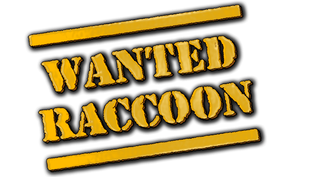 Wanted Raccoon Logo