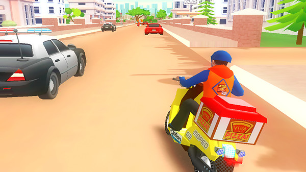Скриншот из Pizza Bike Rider