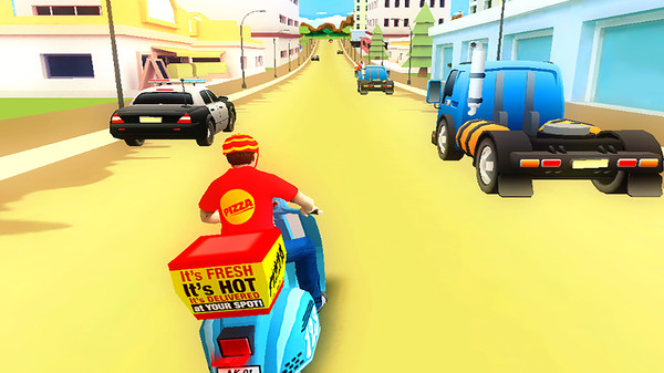 Скриншот из Pizza Bike Rider
