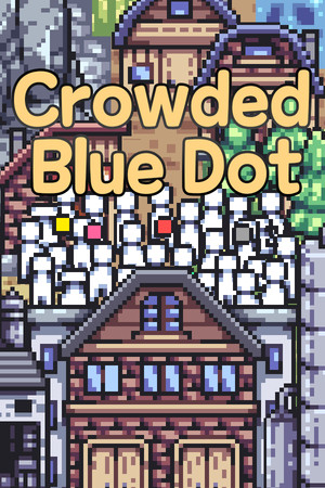 Crowded Blue Dot