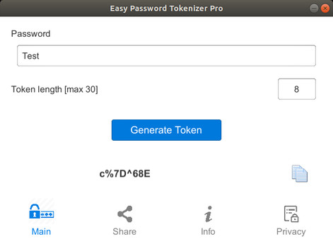 Скриншот из Easy Password Tokenizer Pro