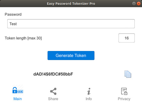 Скриншот из Easy Password Tokenizer Pro