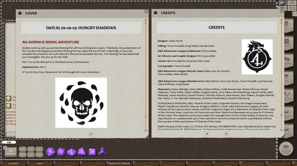 Скриншот из Fantasy Grounds - D&D Adventurers League 09-03 Hungry Shadows
