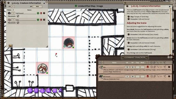 Скриншот из Fantasy Grounds - D&D Adventurers League 09-03 Hungry Shadows