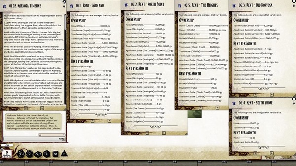 Скриншот из Fantasy Grounds - Pathfinder Chronicles: Guide to Korvosa