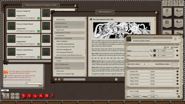 Скриншот из Fantasy Grounds - Goodman Games 2019 Yearbook Presents: DCC Riders on the Phlogiston