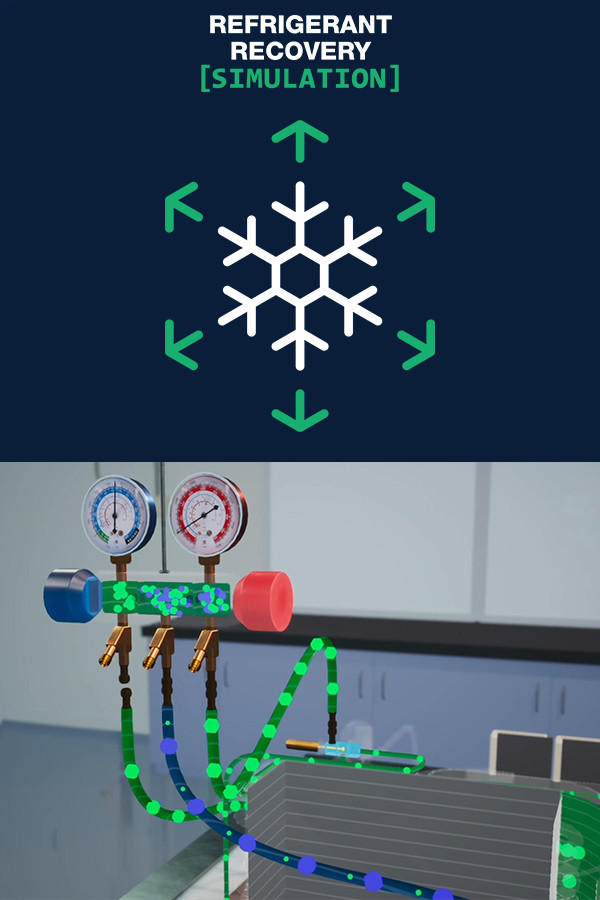 Steam portrait for Refrigerant Recovery Simulation.