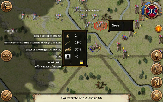Chickamauga Battles game for Linux 1