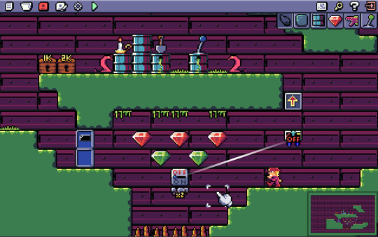 Скриншот из Crystal Caves HD