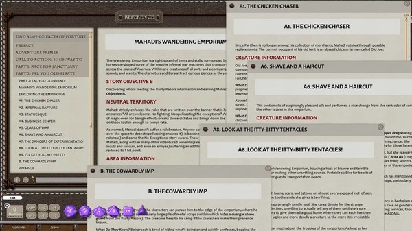 Скриншот из Fantasy Grounds - D&D Adventurer's League 09-05 Faces of Fortune: the Story of Fai Chen